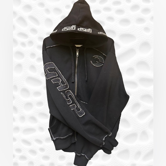 Vintage GASP Hoodie Heavy detail Size L - Picture 2 of 6